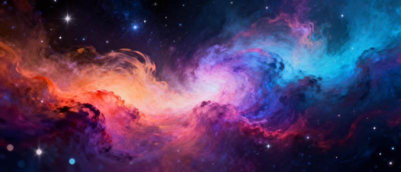 星云绚烂宇宙图片