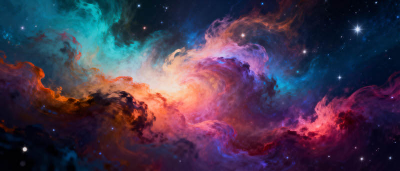 星云绚烂宇宙图片