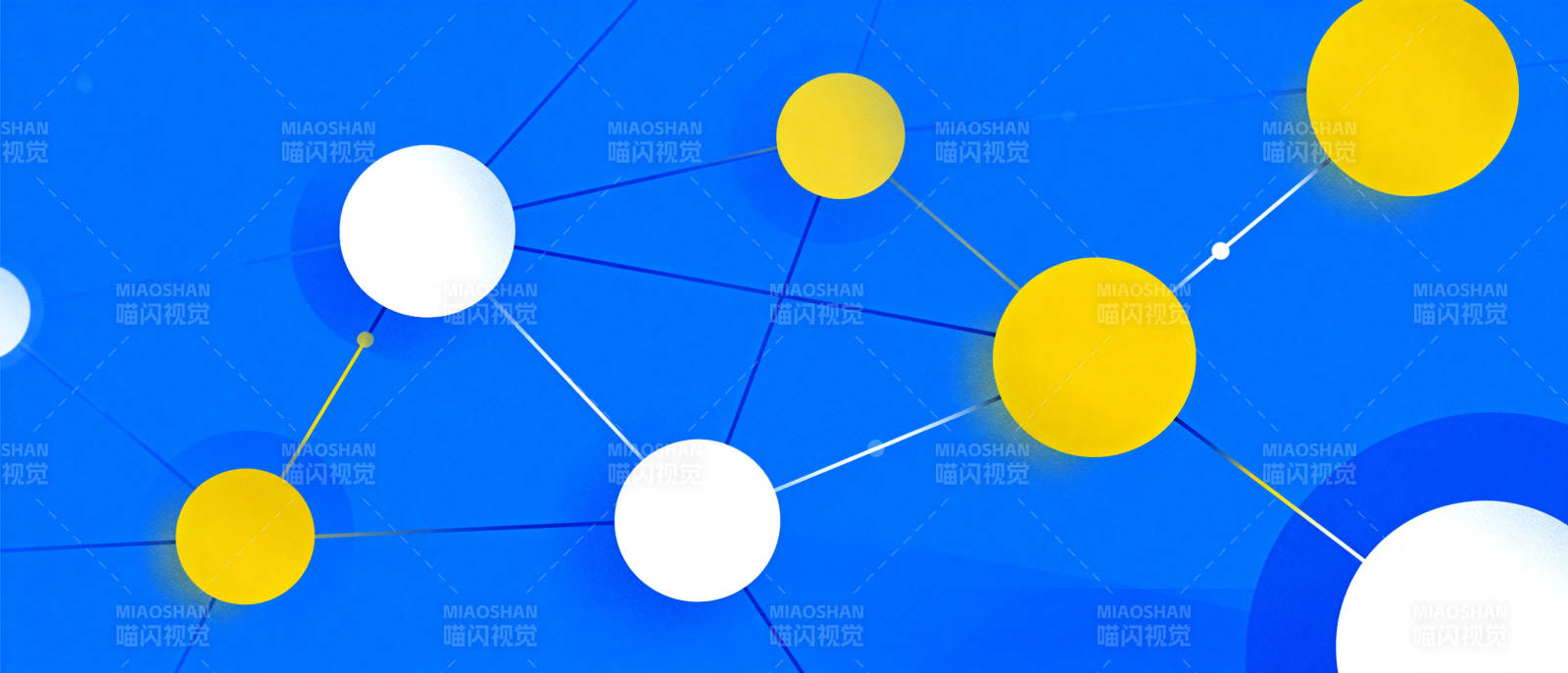 连接的网络节点图片