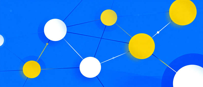 连接的网络节点图片