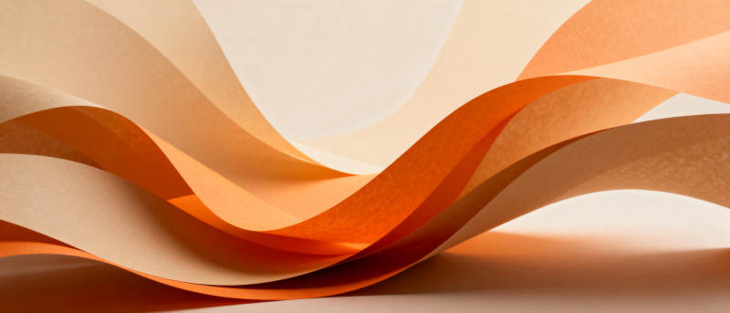 橙色波浪艺术图片
