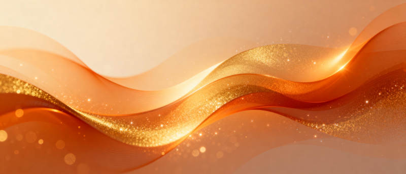 金色波浪光影图片