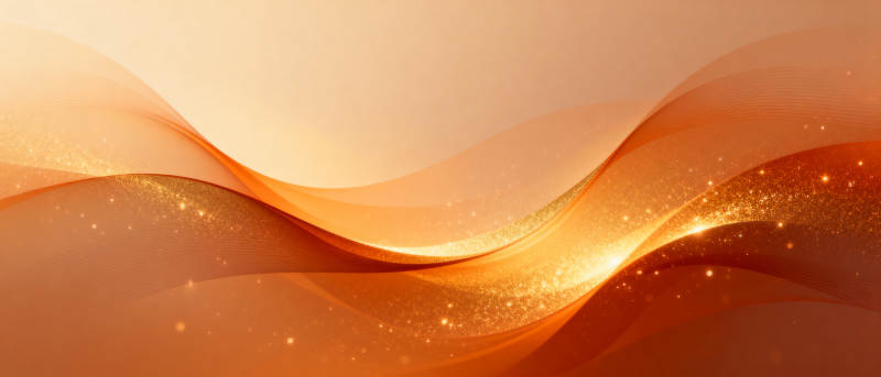 金色波浪光影图片