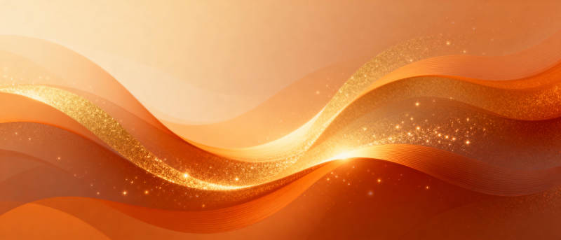 金色波浪光影图片