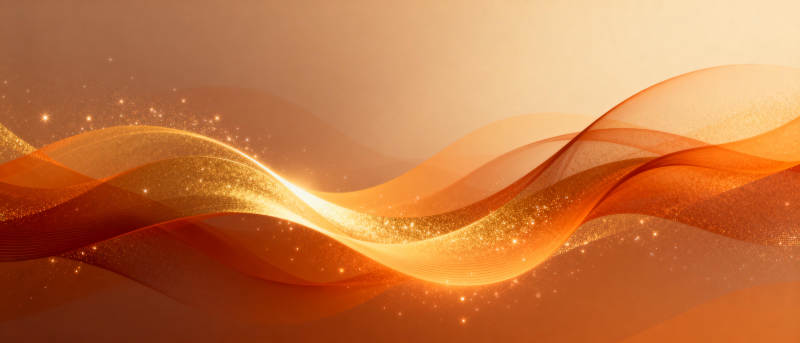 金色波浪光影图片