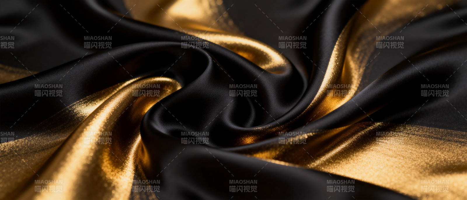 黑金绸缎光影图片