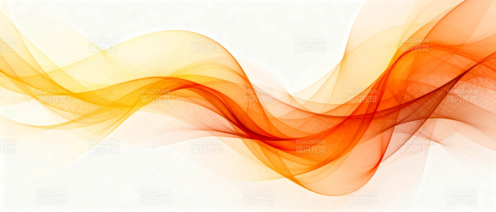 橙色波浪抽象背景图片