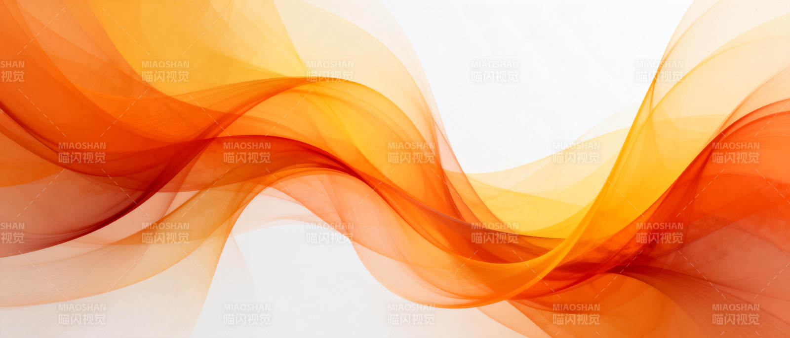 橙色波浪抽象背景图片