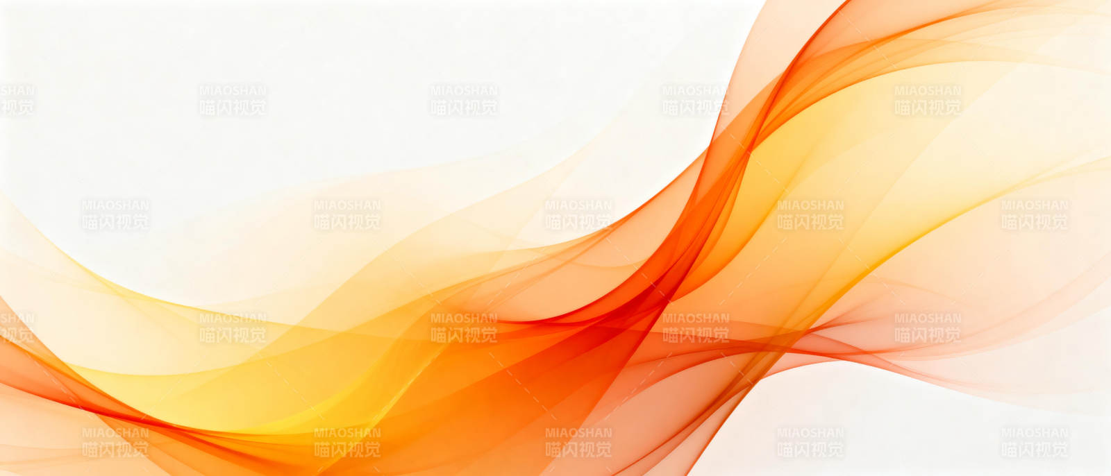 橙色波浪抽象背景图片