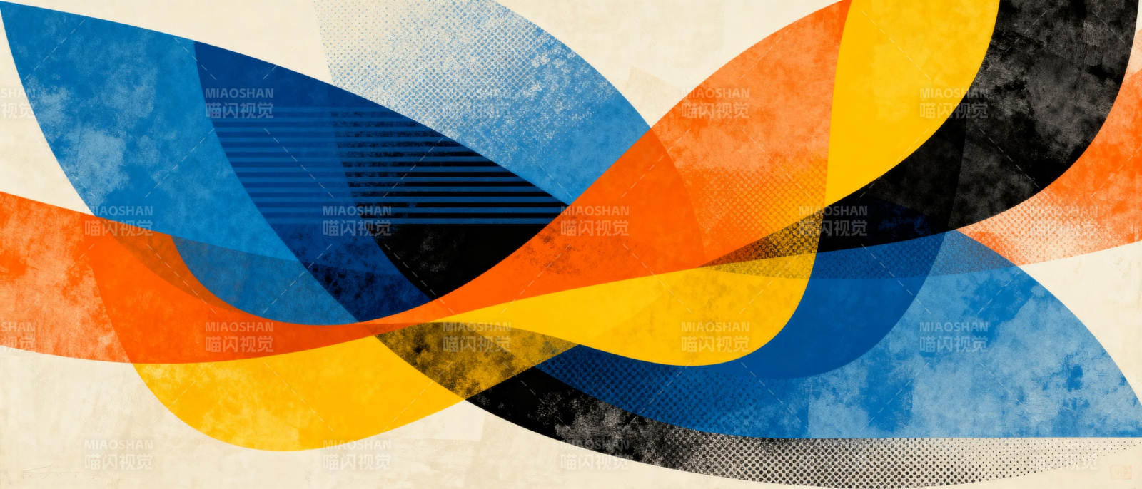 色彩交织的抽象艺术图片