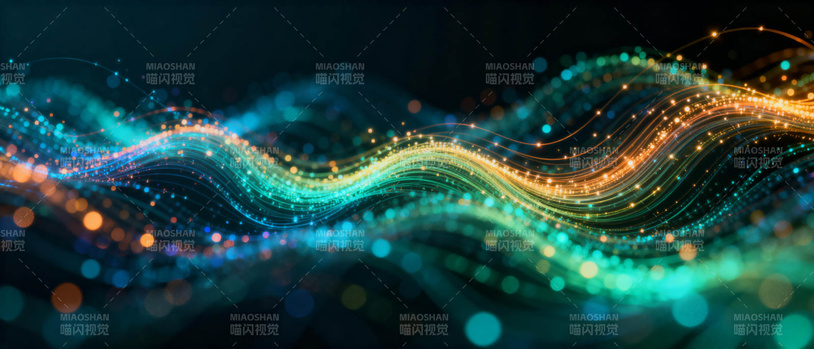 流光溢彩波纹图片