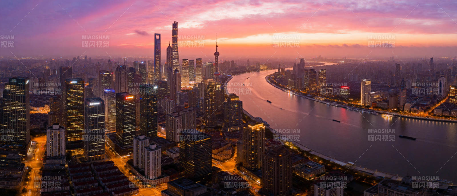 上海夜景璀璨图片