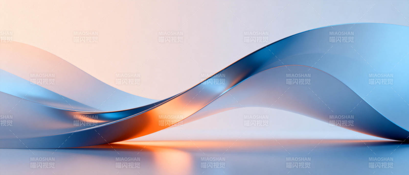 流光溢彩的波浪图片