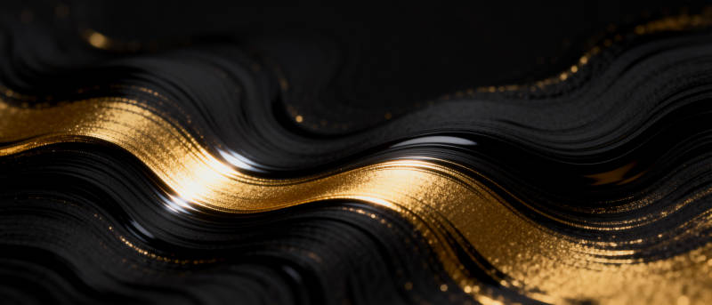 黑金波浪艺术图片