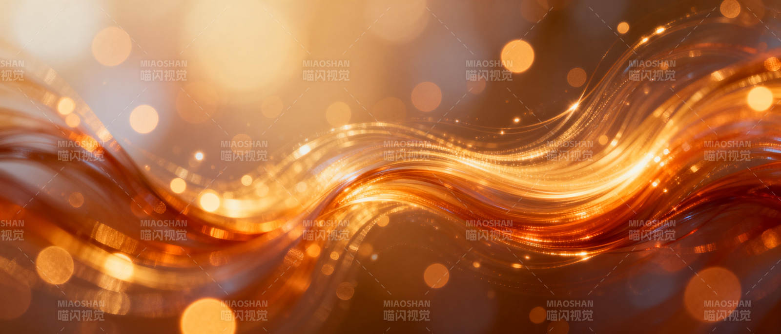 金色流光波纹图片