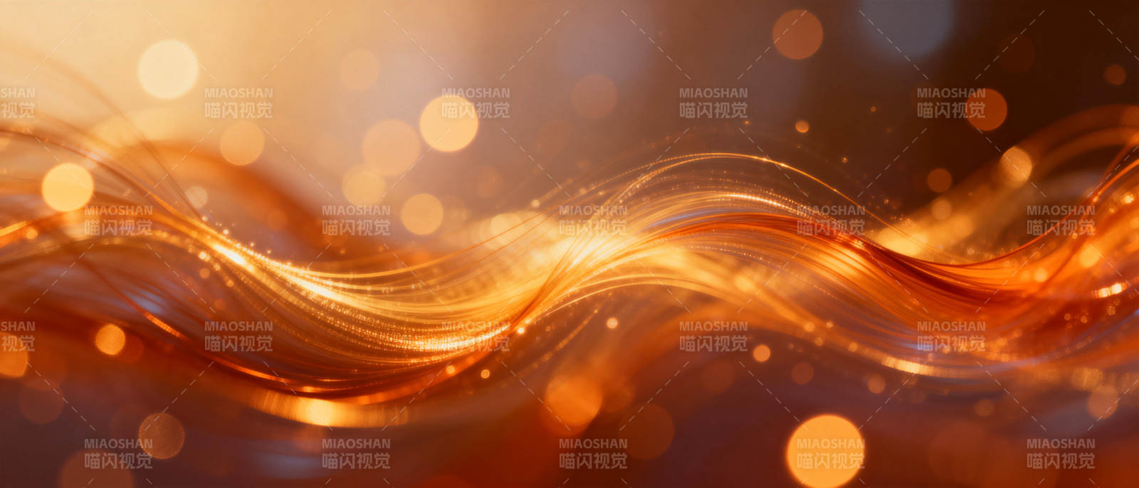 金色波浪光影图片