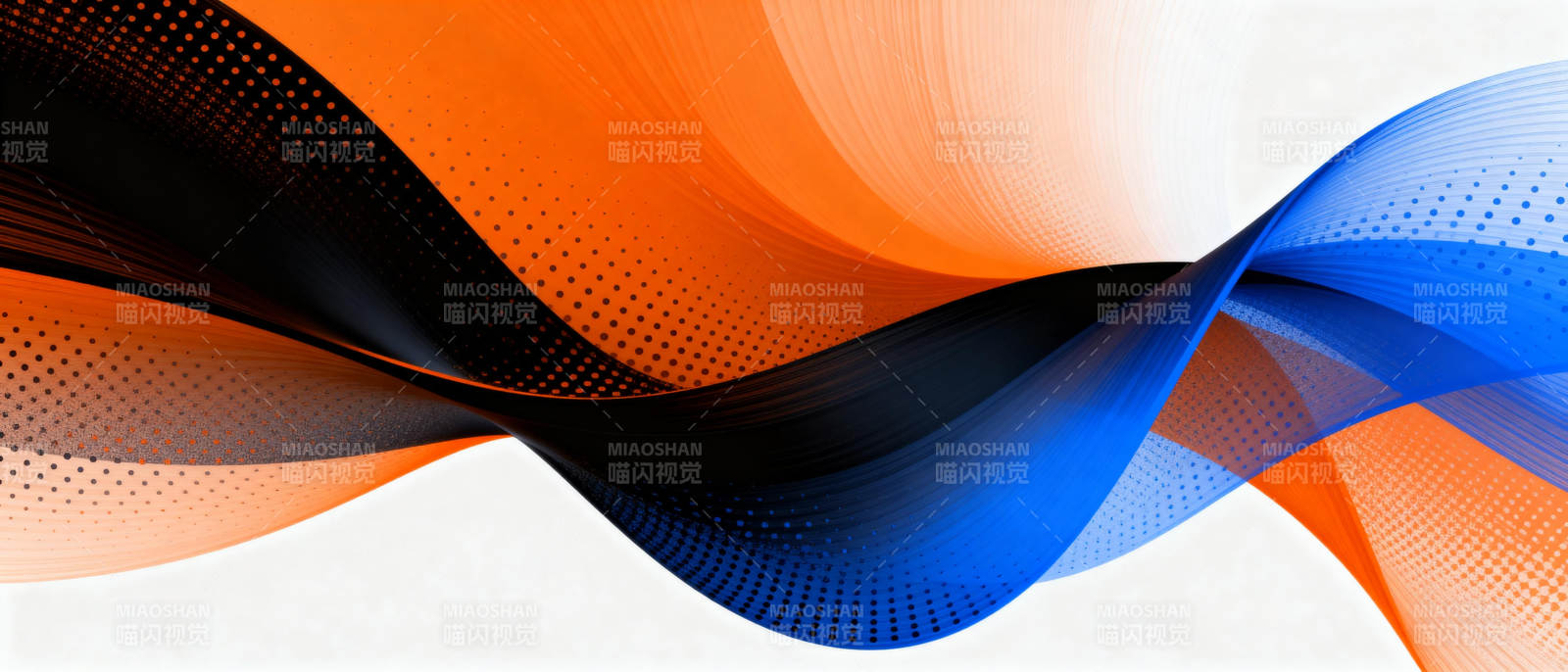 流光溢彩的波浪图片