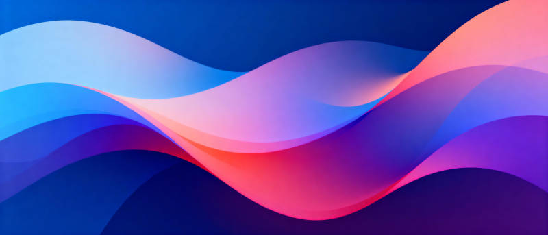 流光溢彩波浪图片