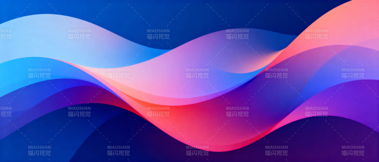 流光溢彩波浪图片