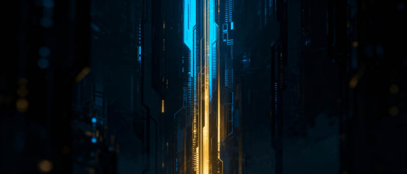 未来都市夜景图片