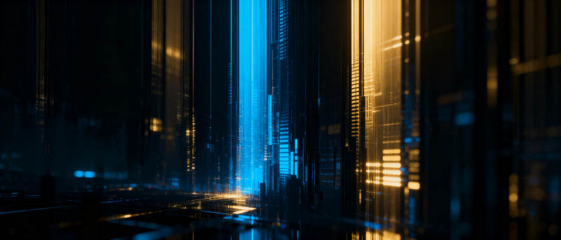 未来都市夜景图片