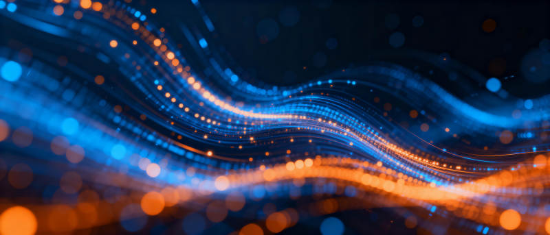 光影流动的科技波图片