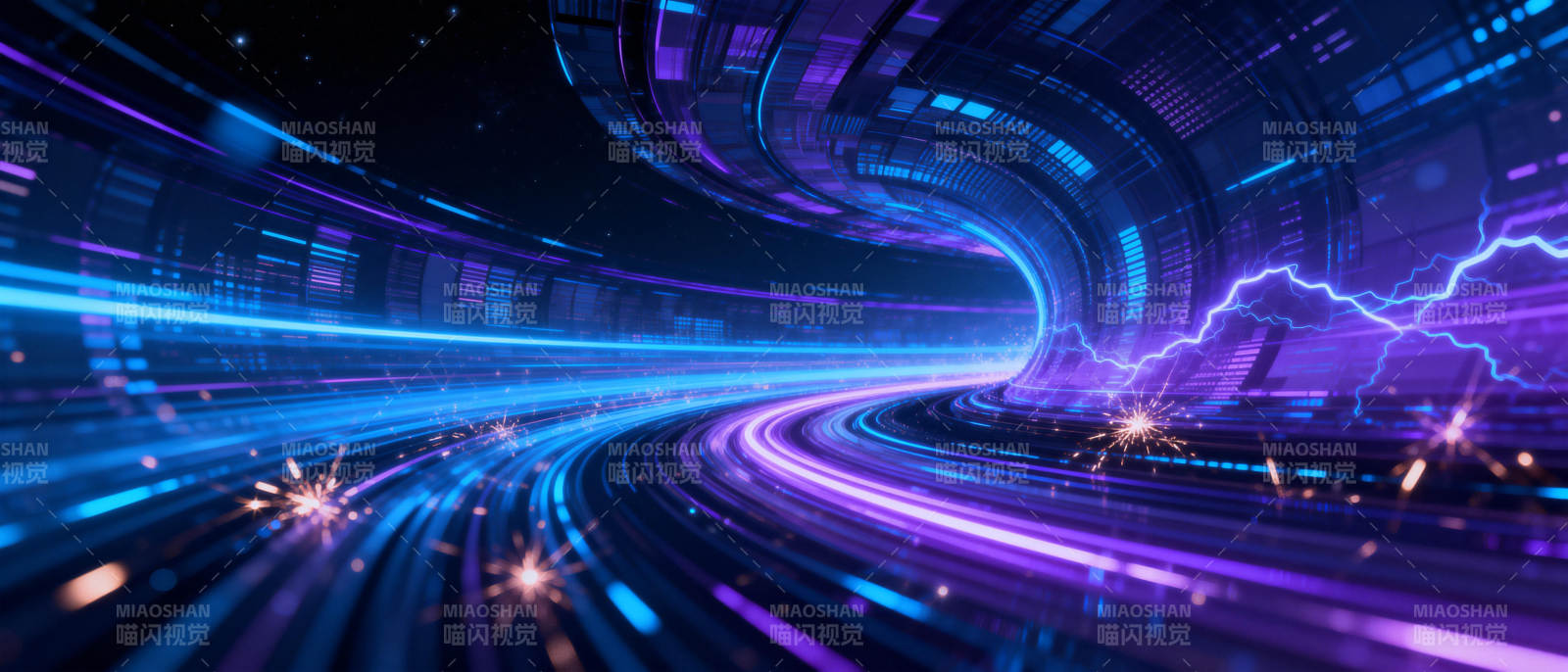未来科技隧道图片