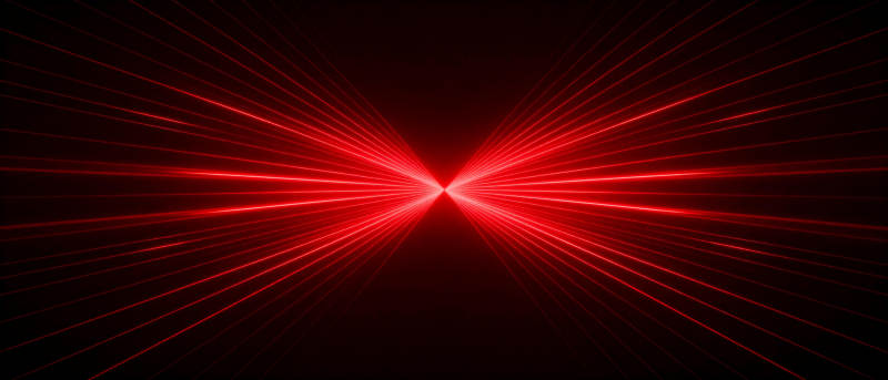 红色光束交汇图片