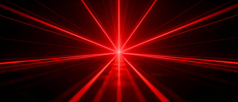 红色光束交汇图片