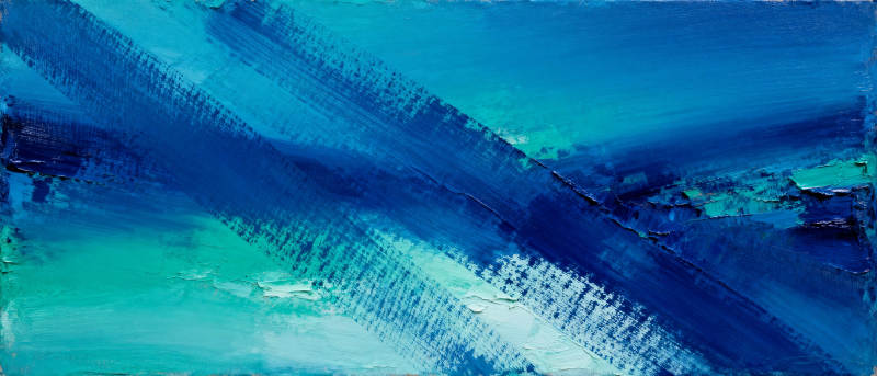 蓝调抽象画图片