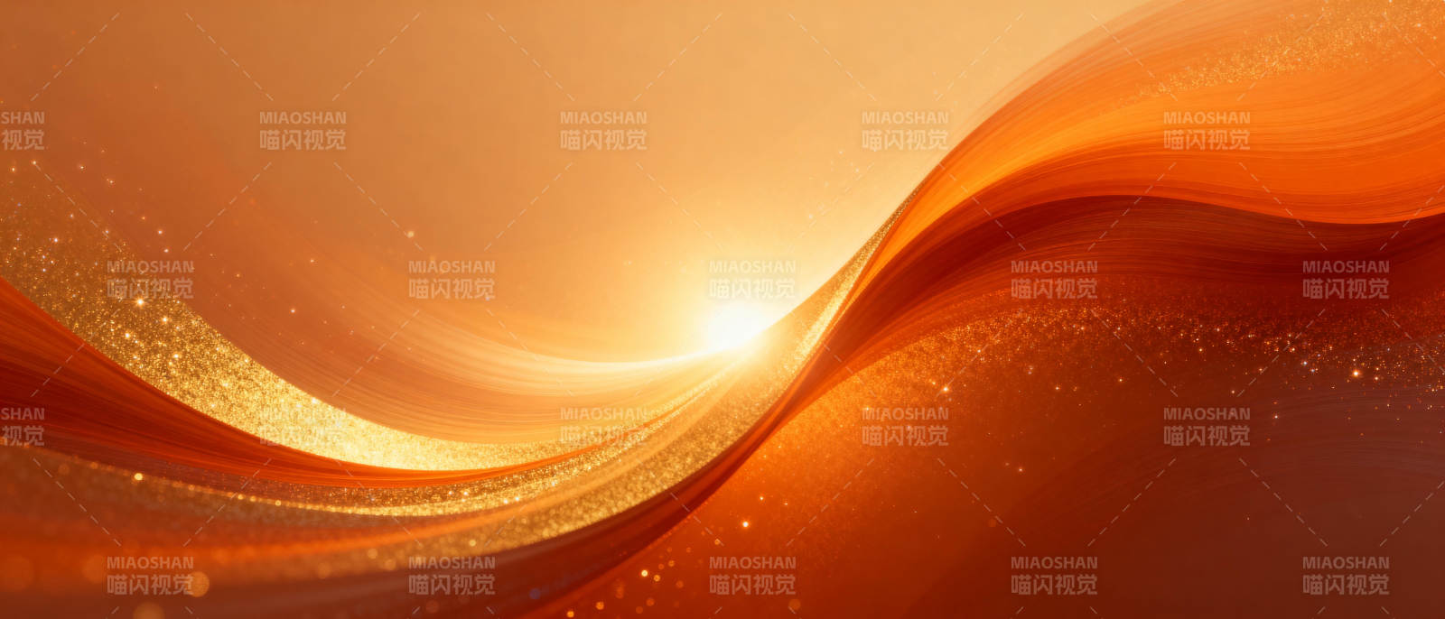 金色波浪光影图片