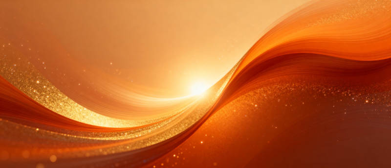 金色波浪光影图片