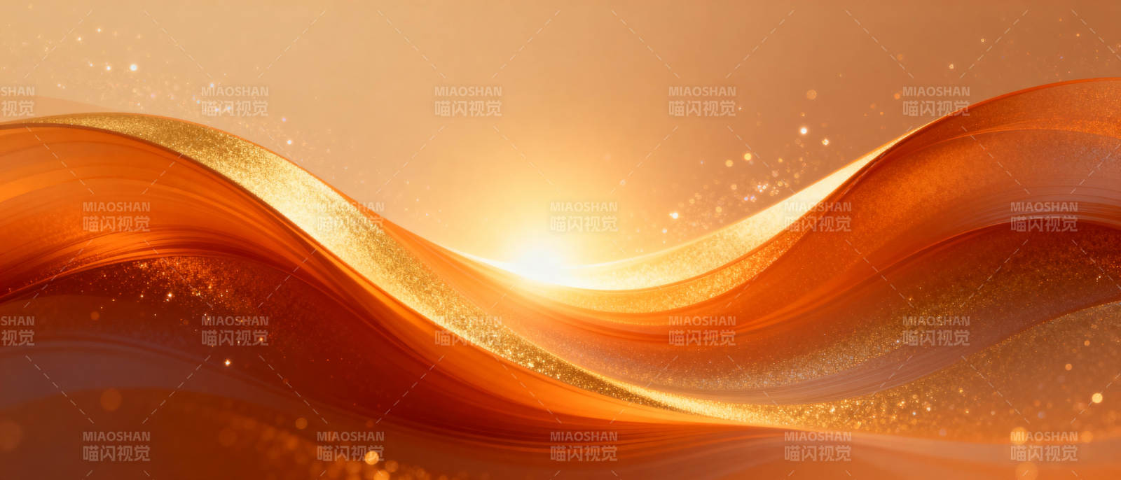 金色波浪光芒图片