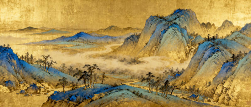 山水云雾图图片