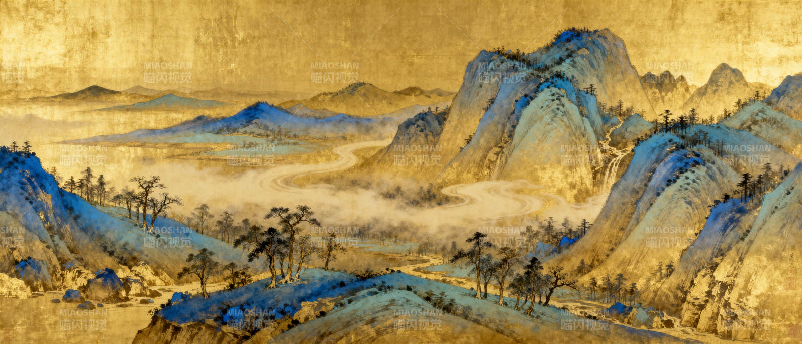 山水云雾图图片