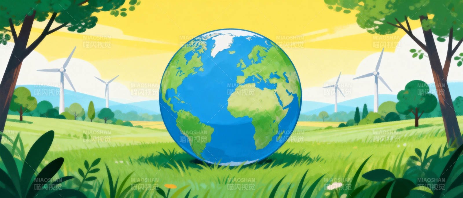 地球与自然共生图片