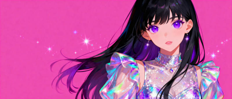 梦幻紫瞳少女图片