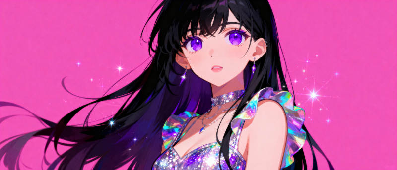 紫眸少女闪耀登场图片