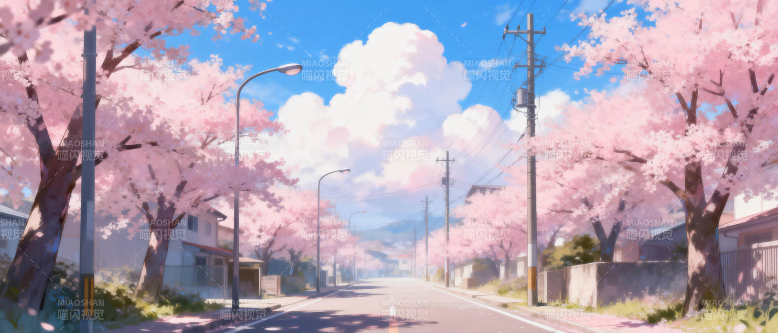 樱花大道春意浓图片