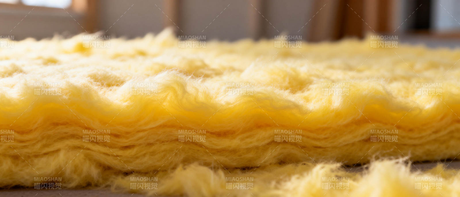 金黄色羊毛垫图片