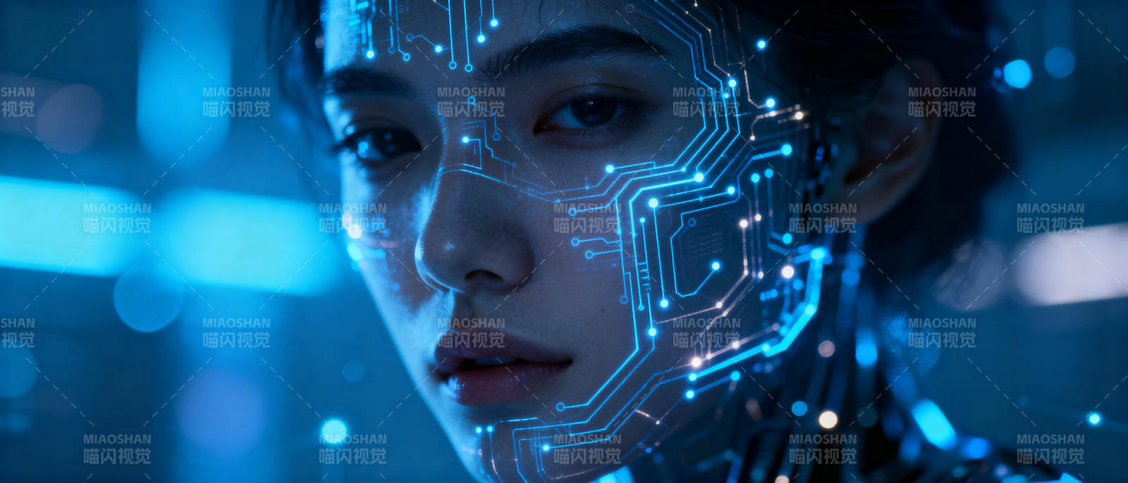 未来科技之脸图片