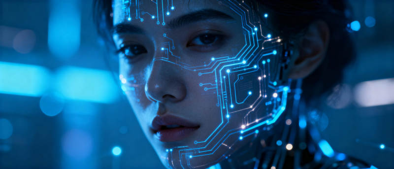 未来科技之脸图片