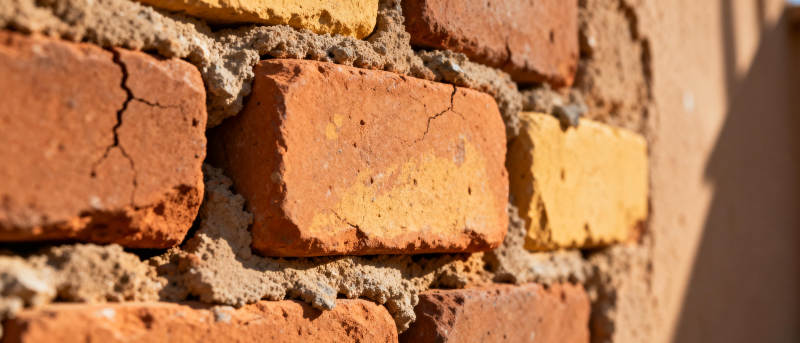 砖墙纹理特写图片