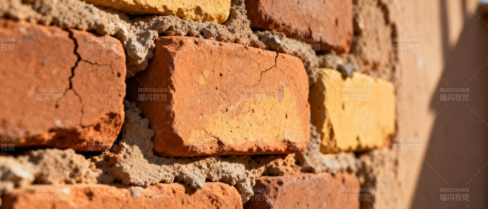 砖墙纹理特写图片