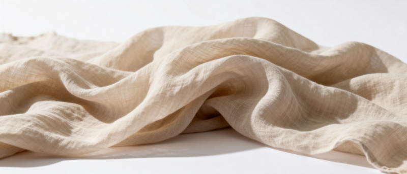 柔软亚麻布料图片