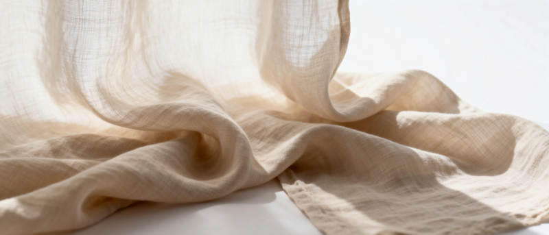 柔滑亚麻布料图片