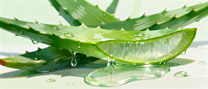 芦荟凝胶滴落图片