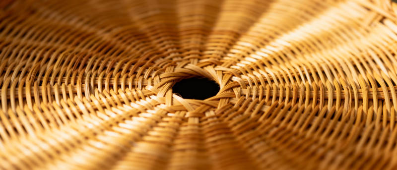 竹编纹理特写图片