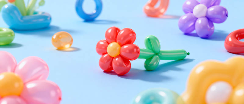 气球花艺创意摆拍图片