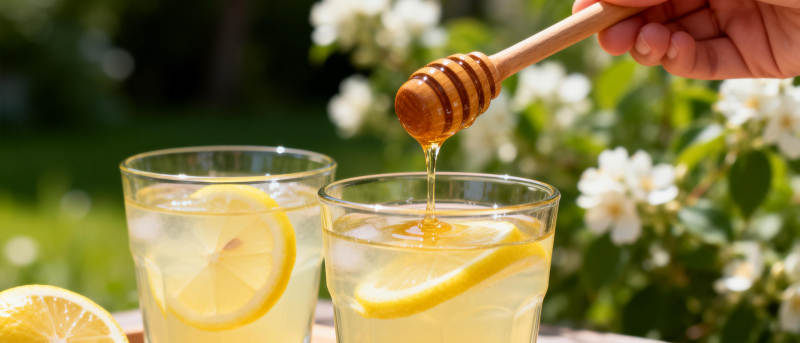蜂蜜柠檬水图片